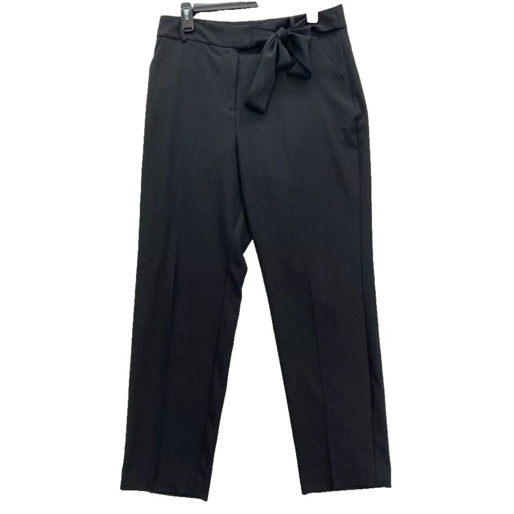 NY&C 7th Avenue Womens Liquid Knit Pants‎ Medium Black Stretch Straight Leg NWT